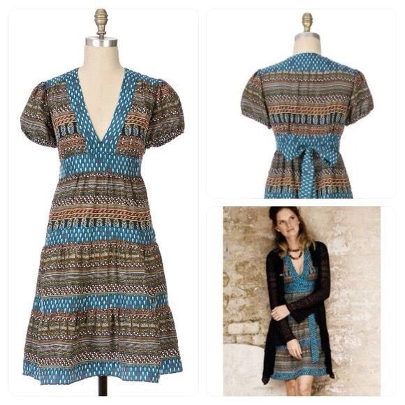 Anthropologie Dress - Living Teal - Picture 2 of 6